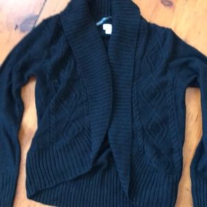 Black Cable Knit cardigan
